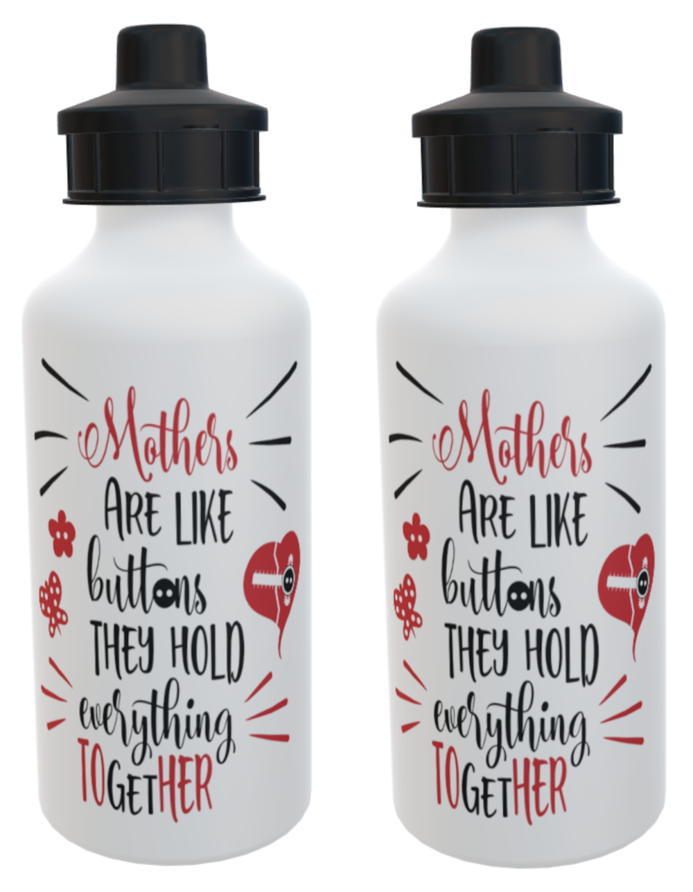 Mothers Are Like Buttons Sports Bottle